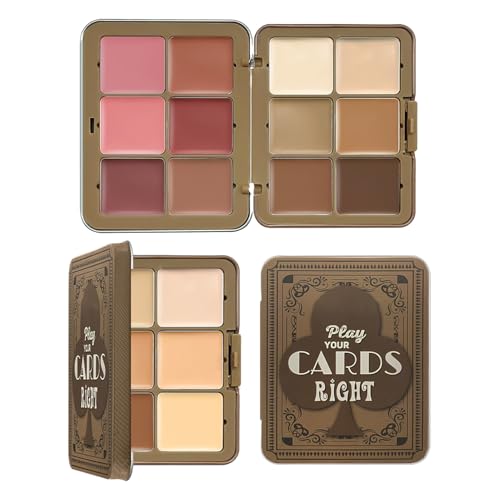 Creme Concealer Blush Palette, Make -up Concealer Palette | Cream Contour Foundation | 12-Farben-Rouge-Make-up und Konturpalette, Wangentönung für Frauen Mädchen von Generisch