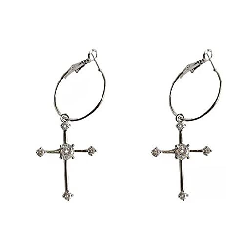 Creolen für Damen Trend Mode Koreanischer Stil Kreuz Ohrringe Baumeln für Männer Punk Grunge Schmuck Frauen Geschenk Creolen für Damen Trend Mode Koreanischer Stil Kreuz Ohrringe Baumeln für Männer Punk Grunge Schmuck Frauen Geschenk von Generisch