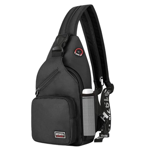 Crosbody Sling Rucksack - Crossbody Brusttasche Wandern Sling Bag | Multifunktionaler Stilvoller Crosbody Rucksack, lässiger Sling Rucksack, Crosbody Sling Rucksack für Männer Frauen, Brust von Generisch