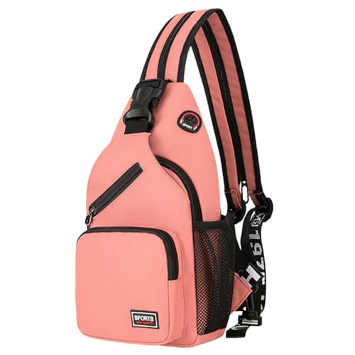 Crosbody Sling Rucksack - Crossbody Brusttasche Wandern Sling Bag | Multifunktionaler Stilvoller Crosbody Rucksack, lässiger Sling Rucksack, Crosbody Sling Rucksack für Männer Frauen, Brust von Generisch