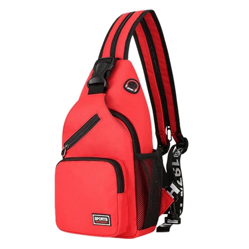 Crosbody Sling Rucksack - Crossbody Brusttasche Wandern Sling Bag | Multifunktionaler Stilvoller Crosbody Rucksack, lässiger Sling Rucksack, Crosbody Sling Rucksack für Männer Frauen, Brust von Generisch