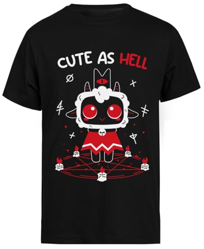 Cult of The Lamb Schwarzes T-Shirt Mit Kurzen Ärmeln Für Herren von Generisch