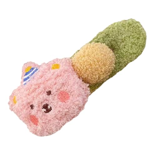 Cute Barrettes, Plush Bear Hairpins Set, Decorative Cartoon Hair Clips, Soft Styling Accessories, Adorable Headdress for Girls Women Everyday Wear Dates Events, 5.12x1.97x1.18 Inches von Generisch