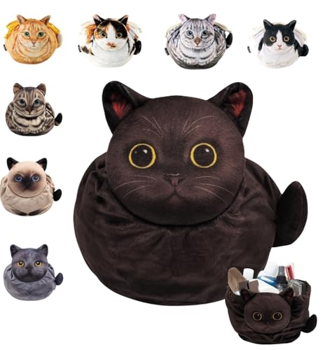 Cute Cat Drawstring Makeup Bag,Cat Cosmetic Toiletry Travel Purse,Lay Flat Makeup Bag Gifts for Feline Lovers Cute Cat Drawstring Makeup Bag,Cat Cosmetic Toiletry Travel Purse,Lay Flat Makeup Bag Gifts for Feline Lovers von Generisch