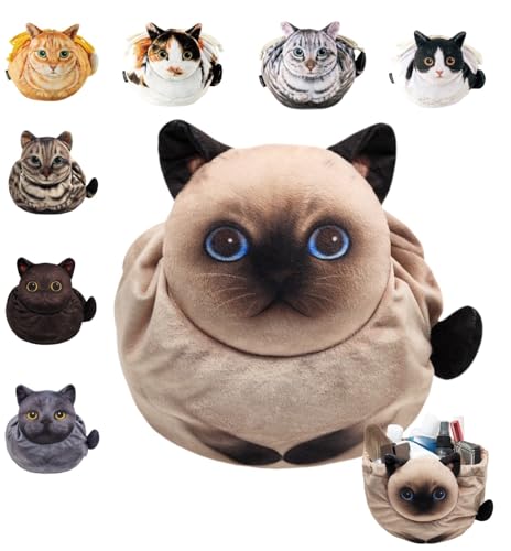 Cute Cat Drawstring Makeup Bag,Cat Cosmetic Toiletry Travel Purse,Lay Flat Makeup Bag Gifts for Feline Lovers Cute Cat Drawstring Makeup Bag,Cat Cosmetic Toiletry Travel Purse,Lay Flat Makeup Bag Gifts for Feline Lovers von Generisch