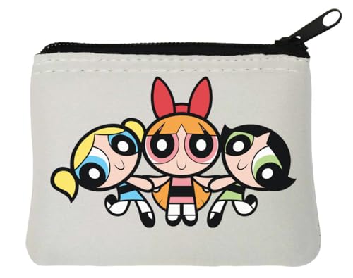 Cute Girl Trio Neopren-Münzgeldbörse, 10 x 11 cm, Weiß Cute Girl Trio Neopren-Münzgeldbörse, 10 x 11 cm, Weiß von Generisch