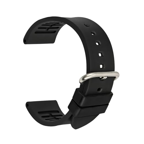 DSHDFJ Fluorkautschuk-Uhrenarmband, 20 mm, 22 mm, 24 mm, modisches Sport-Gummiband, Uhrenarmband, Gürtel, 20 mm von Generisch