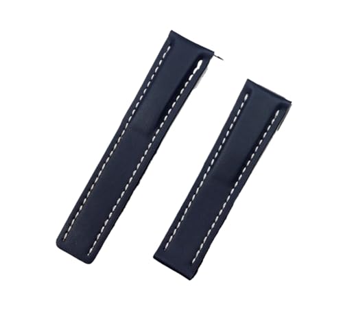 DSHDFJ Uhrenarmband, kompatibel mit Breitling-Armband, kompatibel mit Navigtimer World Avenger Superocean Gürtel, 20 mm, 22 mm, 24 mm Logo, WITHOUT BUCKLE_20MM von Generisch