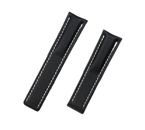 DSHDFJ Uhrenarmband, kompatibel mit Breitling-Armband, kompatibel mit Navigtimer World Avenger Superocean Gürtel, 20 mm, 22 mm, 24 mm Logo, WITHOUT BUCKLE_24MM von Generisch