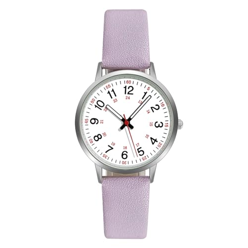 Damen Analog Quarz Uhr Modische Damenuhr Wunderschöne und kompakte Damenuhr Lässige und einfache Elegante Damenuhr (F, One Size) von Generisch