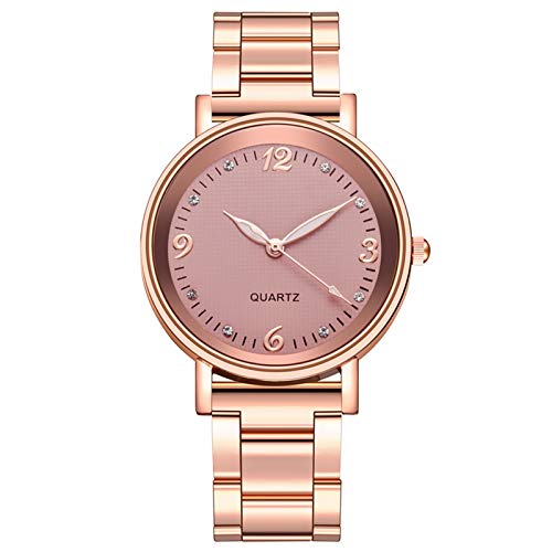 Damen Analog Quarz Uhr mit Lederarmband Frauen lässige Damenuhr beliebte Netz Wild Mode mit Gürtel Dekoration Uhr (One Size) von Generisch