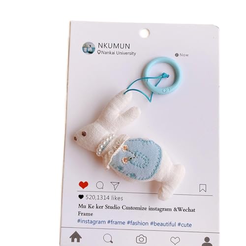 Damen Anhänger Giraffe kleines Kaninchen Auto Schlüssel bund Anhänger niedlich einfache Kawaii Cartoon Tasche Anhänger Anhänger für Mädchen Geschenke Lustiger Anhänger von Generisch