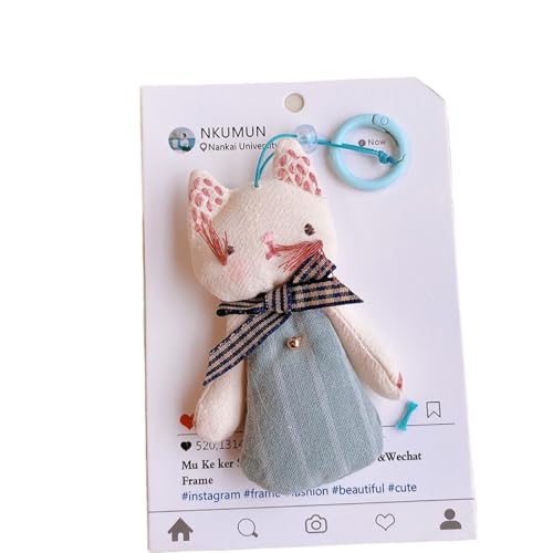 Damen Anhänger Giraffe kleines Kaninchen Auto Schlüssel bund Anhänger niedlich einfache Kawaii Cartoon Tasche Anhänger Anhänger für Mädchen Geschenke Lustiger Anhänger von Generisch