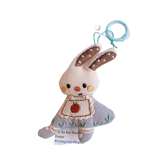 Damen Anhänger Giraffe kleines Kaninchen Auto Schlüssel bund Anhänger niedlich einfache Kawaii Cartoon Tasche Anhänger Anhänger für Mädchen Geschenke Lustiger Anhänger von Generisch