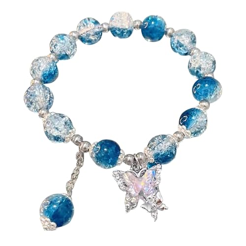Damen-Armband mit Herz-Schmetterling-Glasur, süße Perlenglasur, Handschmuck, Western-Ohrringe, Ohrstecker, Einheitsgröße, Zink, Kein edelstein Damen-Armband mit Herz-Schmetterling-Glasur, süße Perlenglasur, Handschmuck, Western-Ohrringe, Ohrstecker, Einheitsgröße, Zink, Kein edelstein von Generisch
