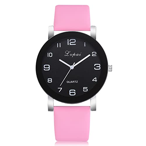 Damen Armbanduhr Mode Lässige Quarz-Analog-Band-Frauen-Armband-Uhr-Uhr-Damenuhr Sportuhr Elastisches Armband (One Size) von Generisch