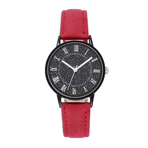 Damen Armbanduhr Mode Modische Damenuhr Wunderschöne kompakte Damenuhr Lässige einfache Elegante Damenuhr Damen Analog Quarz Armbanduhr (A, One Size) von Generisch
