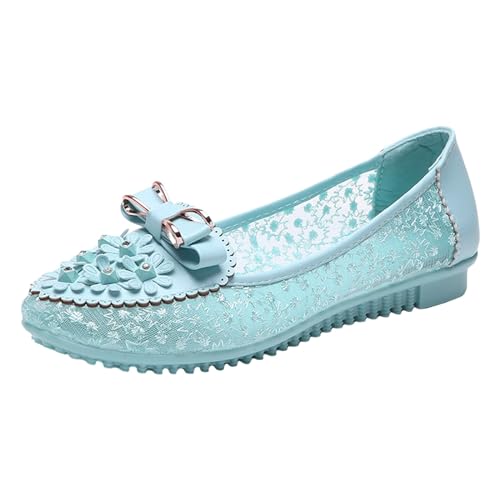 Damen Ballerinas Bequem Weich Mokassins Walking Stoffschuhe Bequem Loafer Damenschuhe Runde Zehe Balerinaschuhe Mädchen Flache Party Segelschuhe Gymnastikschuhe von Generisch