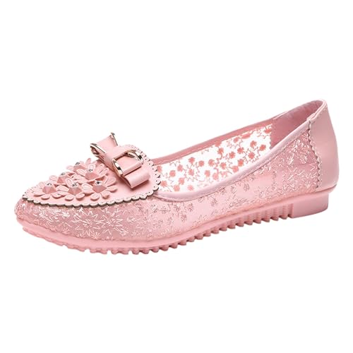 Damen Ballerinas Bequem Weich Mokassins Walking Stoffschuhe Bequem Loafer Damenschuhe Runde Zehe Balerinaschuhe Mädchen Flache Party Segelschuhe Gymnastikschuhe von Generisch