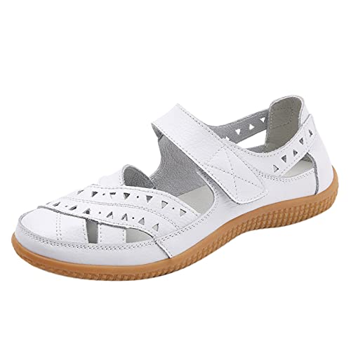 Damen Ballerinas Schuhe Pumps Schuhe Runde Zehe Slip on Espadrilles aus Baumwolle Mokassins Loafer Trachtenschuhe Yoga Matte Fußbett Sandalen Sommer Slipper von Generisch