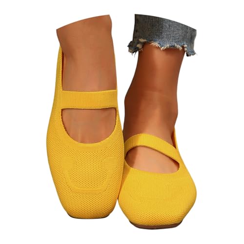 Damen Ballerinas Slip On Kleid Flache Schuhe Pumps Schuhe Runde Zehe Superweich FüR Komfort Bequem Segeltuchsneaker FüR SpaziergäNge Niedriger Keilabsatz rutschfeste LäSsiger Stil Walking Flats Damen Ballerinas Slip On Kleid Flache Schuhe Pumps Schuhe Runde Zehe Superweich FüR Komfort Bequem Segeltuchsneaker FüR SpaziergäNge Niedriger Keilabsatz rutschfeste LäSsiger Stil Walking Flats von Generisch