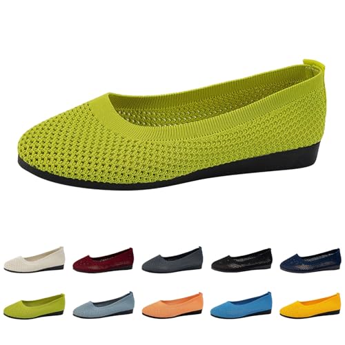 Damen Ballerinas Slip On Schuhe Barfußschuhe rutschfest Flach Stricken Sneaker Bequem Leichte Sommer Elegant Runde Zehe Sportlich Flat Loafer Schuhe Tanzschuhe Frauen Mädchen Damen Ballerinas Slip On Schuhe Barfußschuhe rutschfest Flach Stricken Sneaker Bequem Leichte Sommer Elegant Runde Zehe Sportlich Flat Loafer Schuhe Tanzschuhe Frauen Mädchen von Generisch