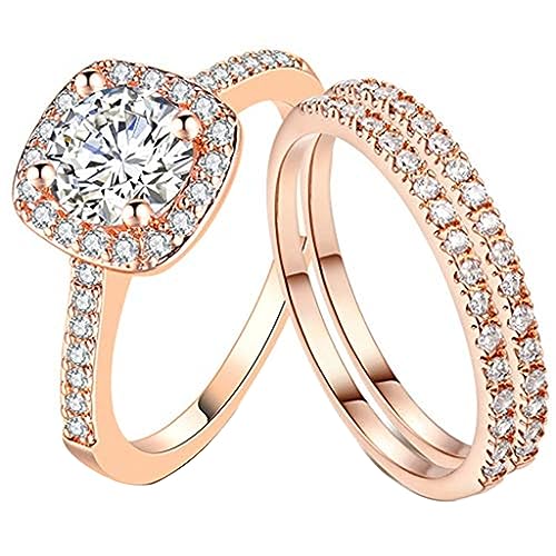 Damen-Boho-Ringe, Vintage-Ehering, Schutzverstärker, Verlobungsringe für Frauen, Geburtstagsgeschenke für Sie, 36, Zink, Kein Edelstein von Generisch
