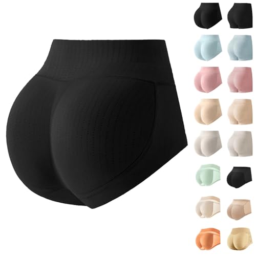 Damen Butt Lifter HöSchen Push Up Unterhose Realistische Fake Ass Panty Hüfte Shapers Höschen Enhancers Gepolsterte Abnehmen Unterwäsche Enhancer Hüftpolster Hose Hip Shapewear Boxer Briefs von Generisch