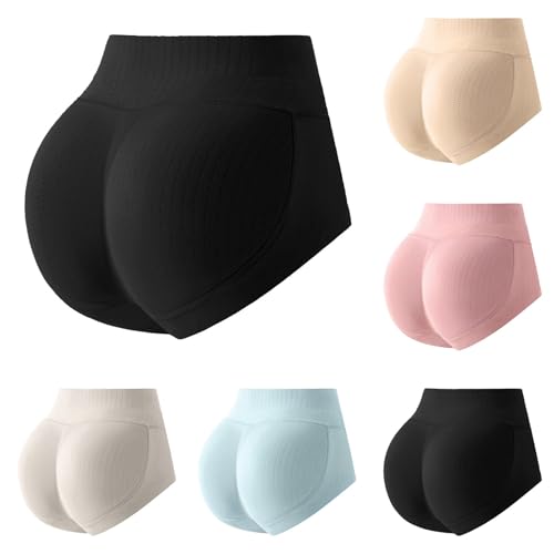 Damen Butt Lifter HöSchen Push Up Unterhose Realistische Fake Ass Panty Hüfte Shapers Höschen Enhancers Gepolsterte Abnehmen Unterwäsche Enhancer Hüftpolster Hose Hip Shapewear Boxer Briefs von Generisch