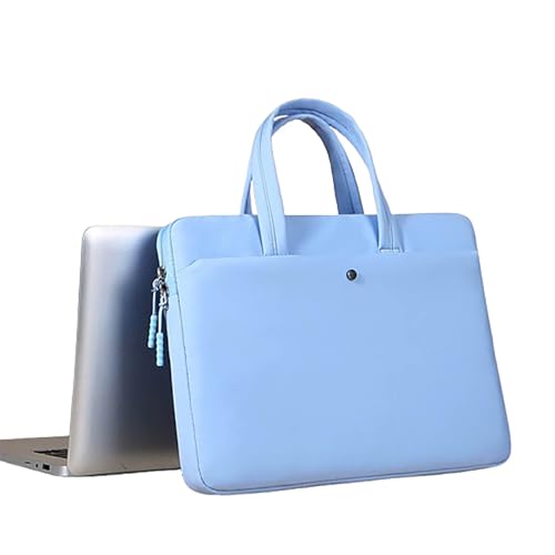 Damen Computertasche, atmungsaktive Handtasche, mehrschichtiges Design Aufbewahrungstasche, geeignet für Lernmaterialien und Schreibwarenaufbewahrung, blau, s von Generisch
