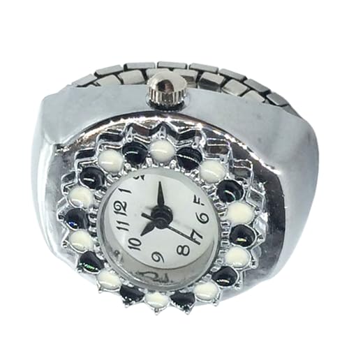 Damen Finger Uhrringe | Frauen Finger Schmuck Uhr - Kristall Uhr Vintage Geschenk Für Geburtstag Muttertag Weihnachten Valentinstag Familie Freunde von Generisch