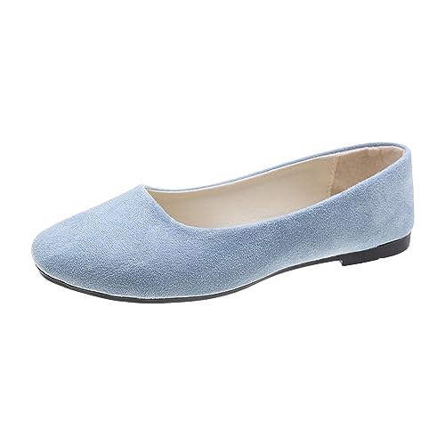 Damen Flache Schuhe Runde Zehen Einzelschuhe Leicht Arbeitsschuhe Niedriger Absatz Bootsschuhe Wildleder-Optik Sommerschuhe Niedriger Keil Loafer Rutschfeste Einfache Ballerinas Bequem Freizeitschuhe Damen Flache Schuhe Runde Zehen Einzelschuhe Leicht Arbeitsschuhe Niedriger Absatz Bootsschuhe Wildleder-Optik Sommerschuhe Niedriger Keil Loafer Rutschfeste Einfache Ballerinas Bequem Freizeitschuhe von Generisch