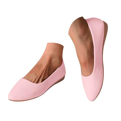 Damen Flachschuhe Ballettschuhe Spitze Mokassins Freizeitschuhe Bequeme Elegant Ballerinas Weiches Innenfutter Schlupfschuhe Sommerschuhe Arbeitsschuhe Casual Reise (40.5) von Generisch