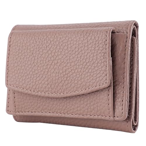 Damen Geldbörse Kurz Mode Leder Geldbörse Taschenverschluss Dekorative Schalen für Schlüssel und Geldbörse, rose, Einheitsgröße von Generisch