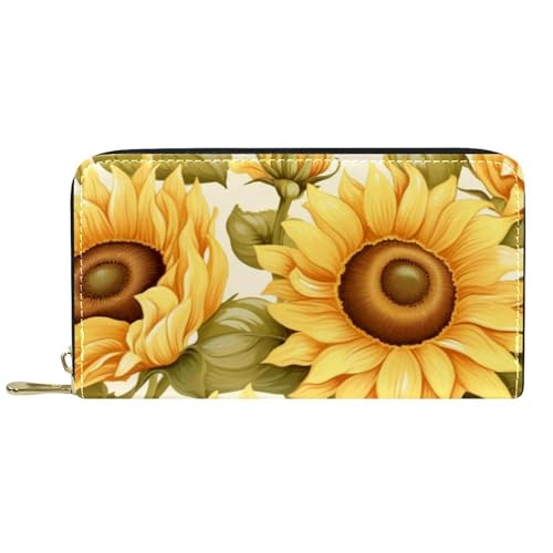 Damen-Geldbörse mit Reißverschluss und Handy-Clutch, nahtloser Druck, Reise-Geldbörse, Leder, Clutch, Kartenhalter, Organizer, Handgelenke, mehrfarbig, Einheitsgröße von Generisch