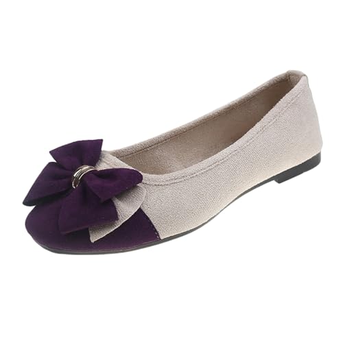 Damen Geschlossene Ballerinas Schleife Mokassin Weich Faux Wildleder Flach Spitze Pumps Runde Zehe Kleid Schuhe Komfort Slip On Klassische Sommerschuhe Walking Freizeitschuhe Flats für Frauen Damen Geschlossene Ballerinas Schleife Mokassin Weich Faux Wildleder Flach Spitze Pumps Runde Zehe Kleid Schuhe Komfort Slip On Klassische Sommerschuhe Walking Freizeitschuhe Flats für Frauen von Generisch