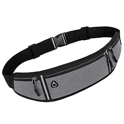 Damen-Gürtel zum Laufen, Hüfttasche, Handytasche, Halterung für Laufen, Bauchtasche, Hüfttasche für Damen, klein, grau, Einheitsgröße, Rokoko von Generisch