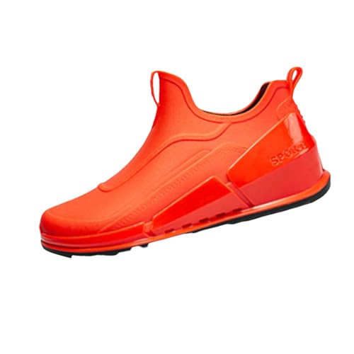 Damen Gummistiefel Kurz 38 - Damen Stiefeletten Leder Ankle Boots Runde Gumischtifel Wasserfeste Lederstiefel Bequeme Hohe Leichte Winterstiefel Leder Herbstschuhe wasserdichte Winterschuhe von Generisch