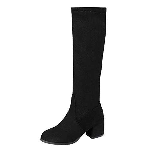Damen Gummistiefel Stiefel Thermischer ReißVerschluss Kurze AbsäTze Atmungsaktiv Hohe Chunky Retro Schuhe Damenstiefel, Ankle Damen, Zum SchnüRen von Generisch