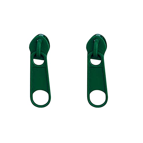 Damen-Hängeohrringe Mode Sommer Farbe Reißverschluss Schnalle Ohrstecker Persönlichkeit Weiche Mädchen Ohrclip Edelstahl Reißverschluss Ohrstecker Sommer Ohrringe Damen (Green, One Size) von Generisch