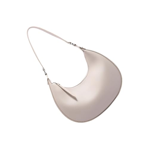 Damen-Handtasche, einfarbig, koreanischer Stil, PU-Leder, Achselhöhle, Halbmond, stilvolle Unterarm-Geldbörse, grau, Einheitsgröße Damen-Handtasche, einfarbig, koreanischer Stil, PU-Leder, Achselhöhle, Halbmond, stilvolle Unterarm-Geldbörse, grau, Einheitsgröße von Generisch