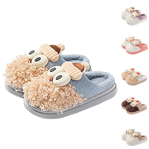 Damen Hausschuhe Geschlossen, Niedliche Rentier Pantoffeln Für Weihnachten, Bequeme Weihnachten Filzpantoffeln, Kuschelig Weiche Casual Hauspantoffeln, Rutschfest Weihnachtspantoffeln Indoor von Generisch