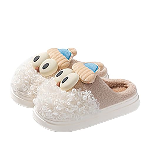 Damen Hausschuhe Geschlossen, Niedliche Rentier Pantoffeln Für Weihnachten, Bequeme Weihnachten Filzpantoffeln, Kuschelig Weiche Casual Hauspantoffeln, Rutschfest Weihnachtspantoffeln Indoor von Generisch