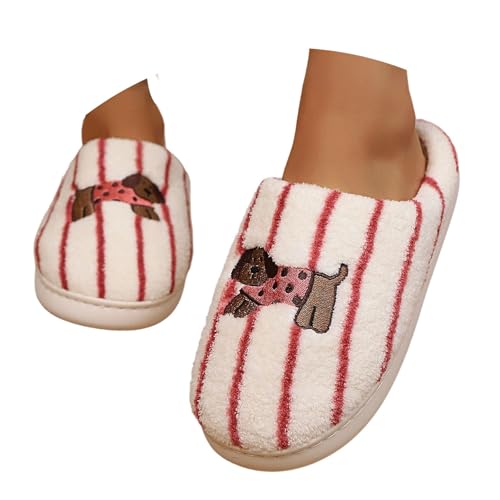 Damen-Hausschuhe Hausschuhe Stitch Sneaker Plüsch Damen Slipper Womens Slippers Damenhausschuhe Winter Kuschelig Flauschige 36 Halloween Kuschel Warm Lustige Lustig Pantoffeln Hausschuh von Generisch