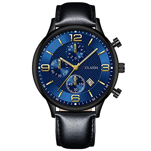 Damen Herren Analog Quarz Uhr Art- und Weisesport-Männer Edelstahl-Kasten-Gürtel-Band-Quarz-analoge Armbanduhr Sportband Ansehen WeiB (F-`, One Size) von Generisch