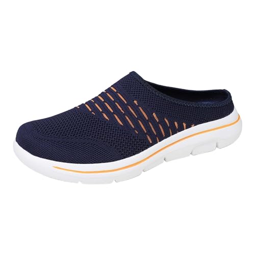 Damen Herren Orthopädische Verbandschuh Leichte Atmungsaktives Vermascht Hinten Offen Hausschuhe Wanderschuhe Clogs Slip On Pantoffeln Bequeme Gartenschuhe rutschfest Schlupfschuhe Sabots von Generisch