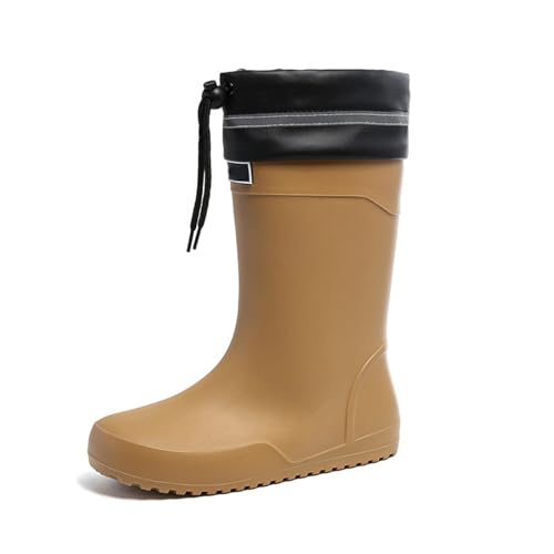 Damen Herren Unisex Gummistiefelette Anti-Rutsch Knöchel Gummi Stiefel Stiefeletten Mit Komfort Einlegesohle Wasserdicht Gummistiefeletten Halbhohe Boots Arbeitsstiefel Gartenstiefel von Generisch