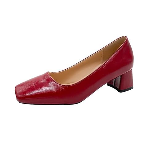 Damen High Heels Größe 38 Schuhe Freizeitschuh Unisex Leichte Arbeitsschuhe Sportlich Atmungsaktiv Slip Arbeitsschuhe Plateauschuh Größe 41, rot, 37.5 EU Damen High Heels Größe 38 Schuhe Freizeitschuh Unisex Leichte Arbeitsschuhe Sportlich Atmungsaktiv Slip Arbeitsschuhe Plateauschuh Größe 41, rot, 37.5 EU von Generisch