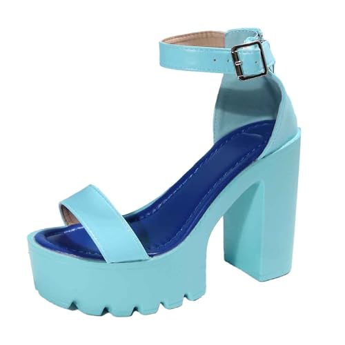 Damen Hochzeitsschuhe Pumps Blockabsatz Trachtenschuhe Party Abschlussball Slingback Schuhe Partei Pumpe Tanzschuhe von Generisch