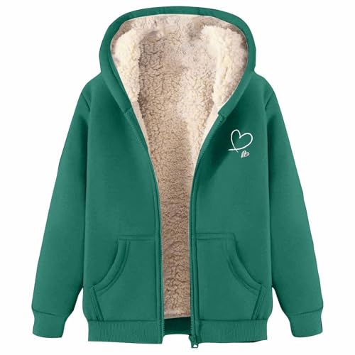 Damen Hoodie Fleecejacke Kapuzenjacke Winterjacke Sweatjacke Warme Plüschjacke Pullover Mantel Winter Kapuzenpullover Mit Reißverschluss Outdoorjacke Jacke Wollmantel Plüschjacke Softshellmantel von Generisch